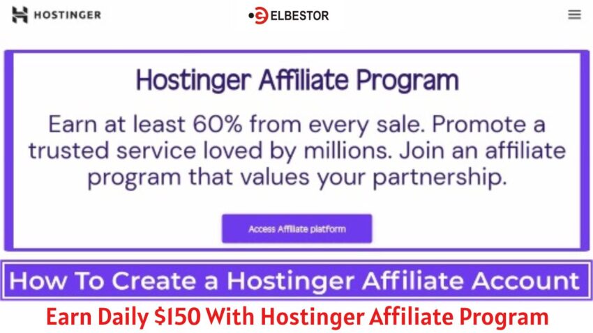How To Create a Hostinger Affiliate Account